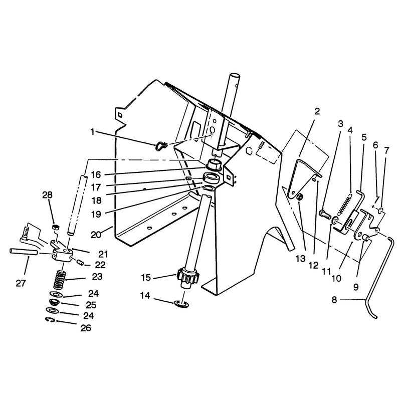 Steering Shaft and Indicator Assembly