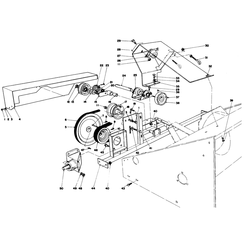 Cross Frame and Pulley Assemblies
