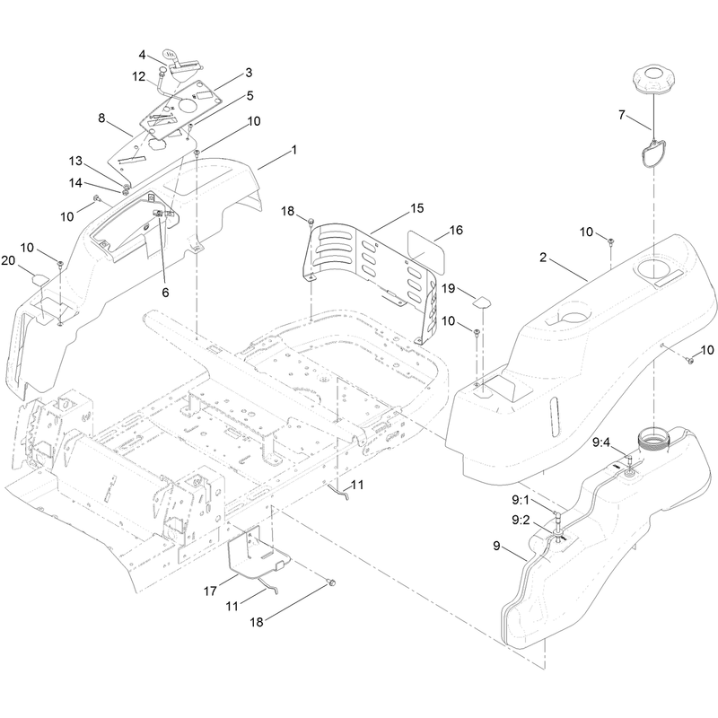Body Styling and Fuel Pod Assembly