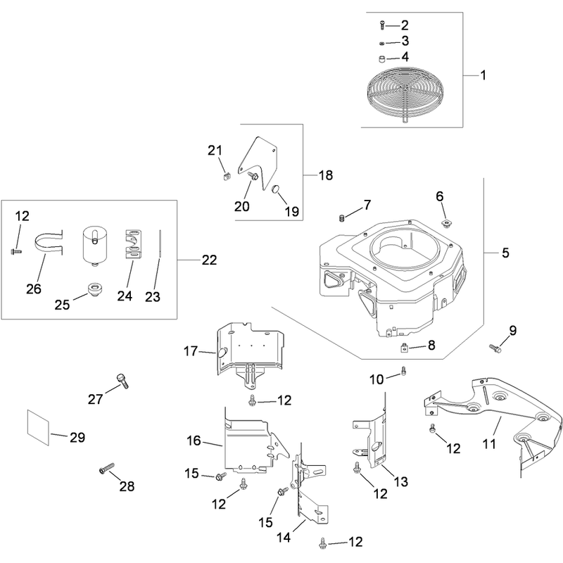 Blower Housing Assembly  Kohler CV730-3118