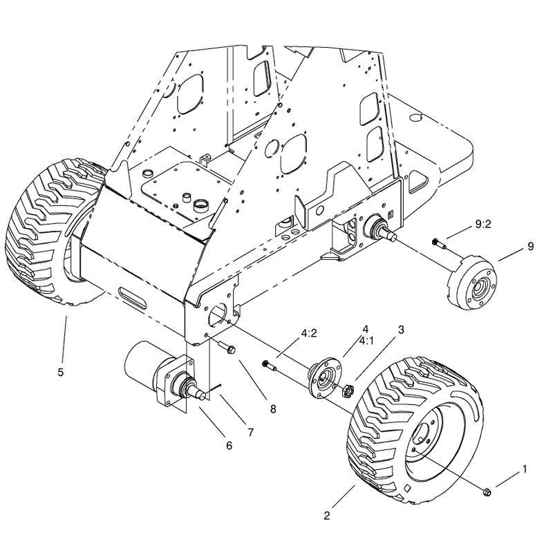 Wheel and Motor Assembly