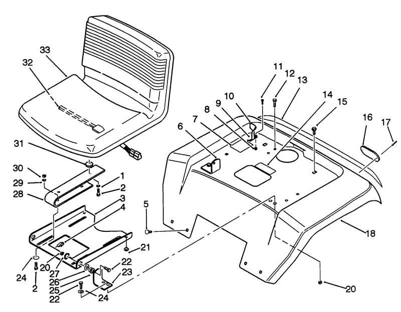 Fender And Seat Assembly