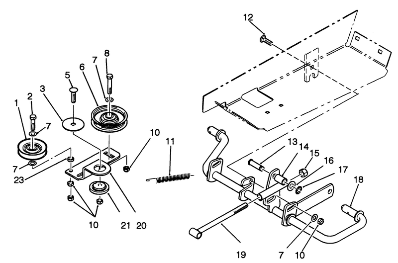 Idler And Pedal Shaft Assembly