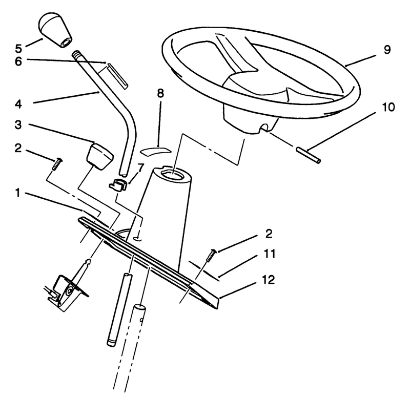 Steering Wheel And Console Assembly