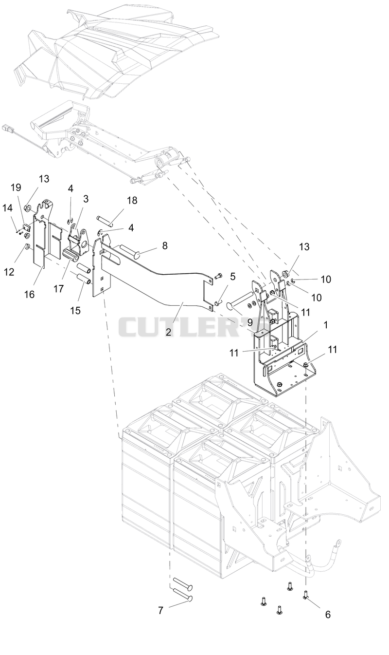Battery Hold Down and Latch Assembly