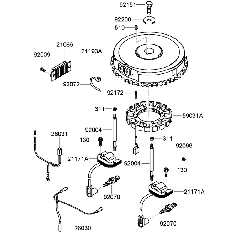 Electric Equipment Assembly  Kawasaki FH541V-ES24