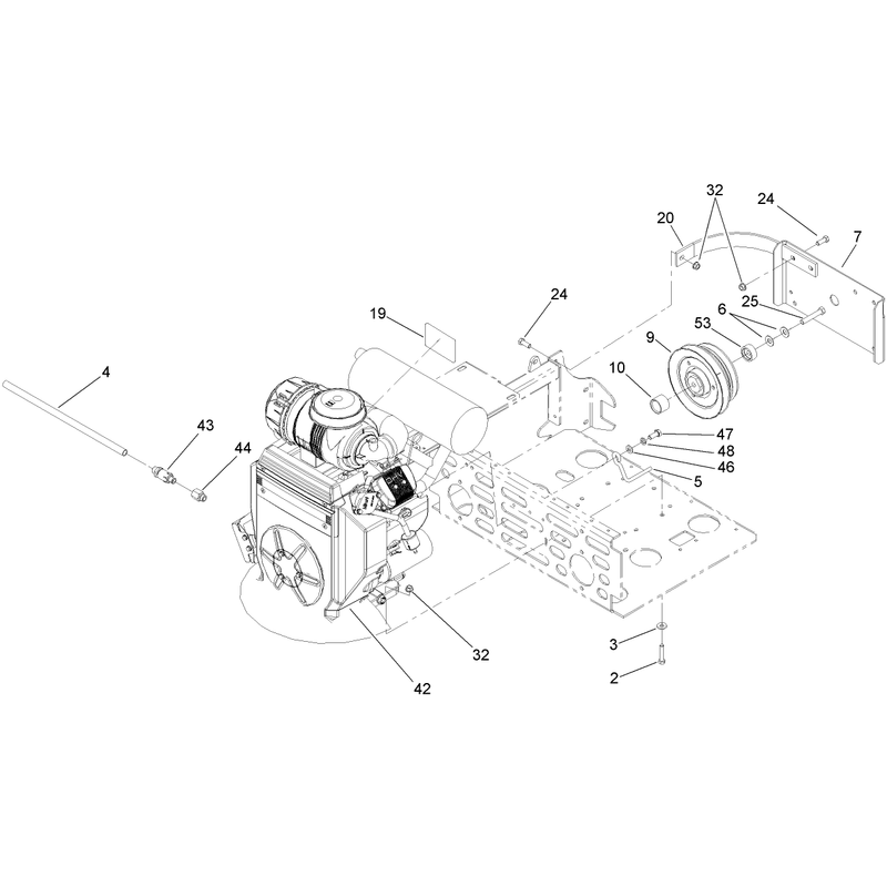 Engine and Clutch Assembly