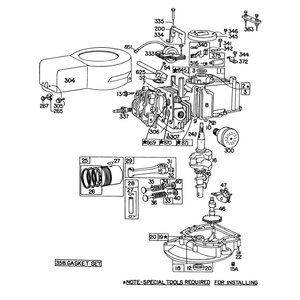 Briggs and Stratton Engine Model No 92908-2055-01