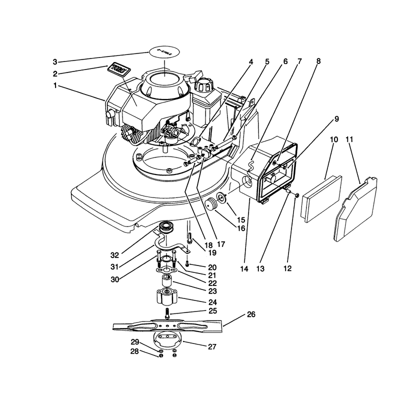 Engine Assembly Model No 20916b