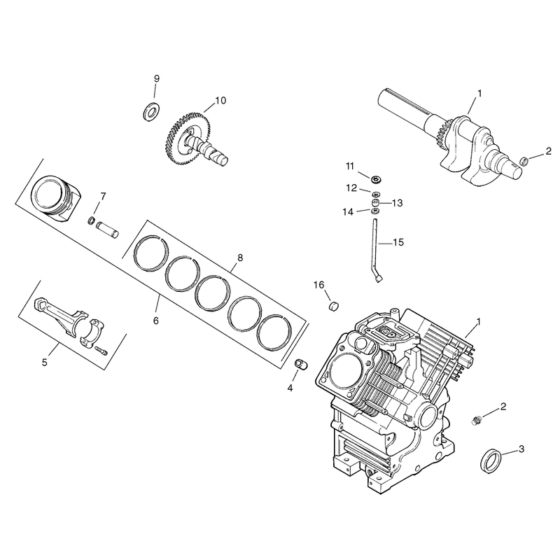 Crankcase Assembly Kohler Engine CH20QS-64678