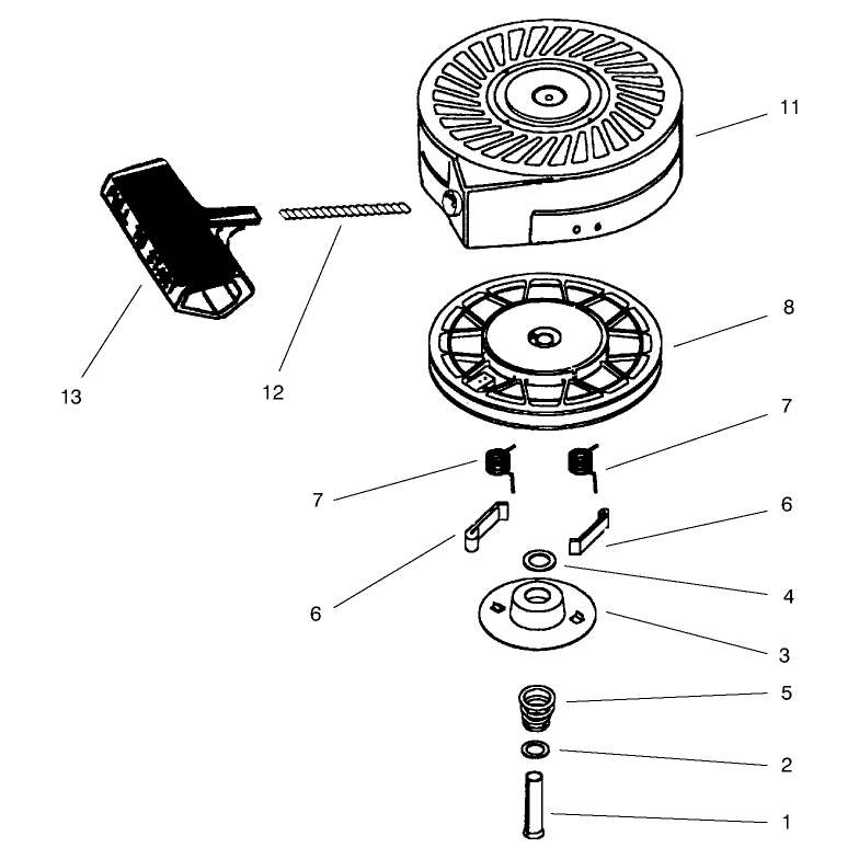 Recoil Starter Assembly No. 590712
