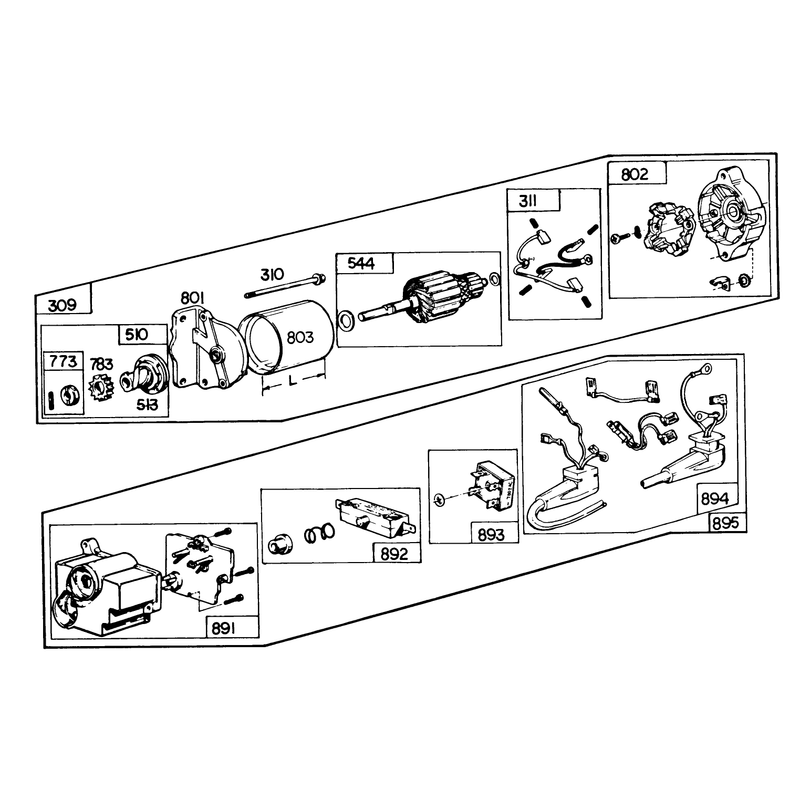 Starter Motor Kit Modle No. 37-4630 (opitional)