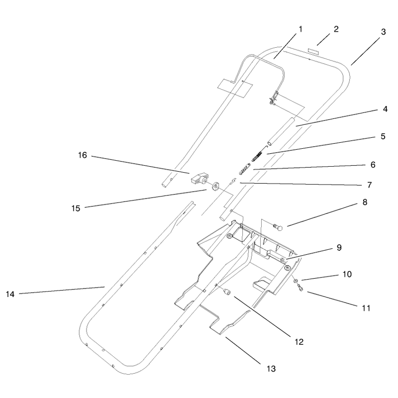 Handle & Lower Shroud Assembly