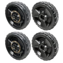 Honda 44710-VR8-N00ZA and 42710-VR8-N00ZA Set of Front and Rear Wheels for HRN216 VKA, VYA and VLA Series 21" Lawn Mowers