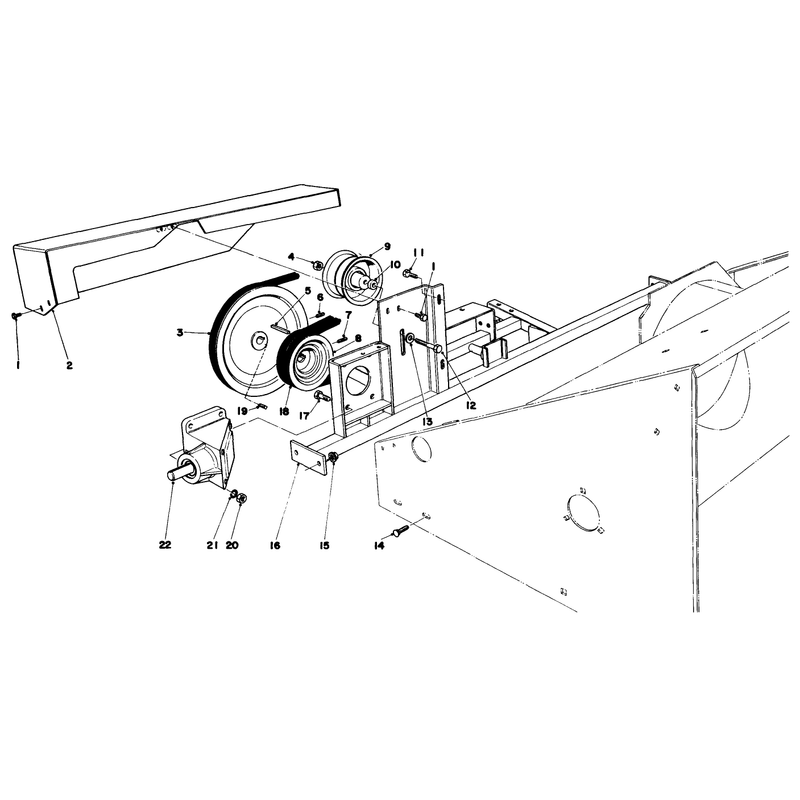 Cross Frame and Pulley Assemblies