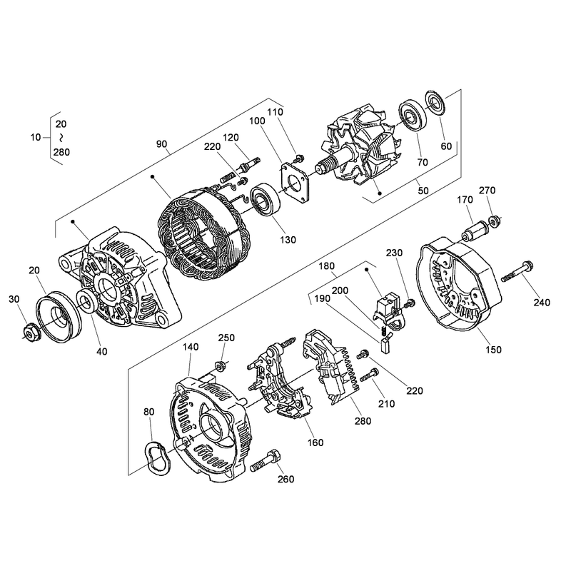 Alternator Components
