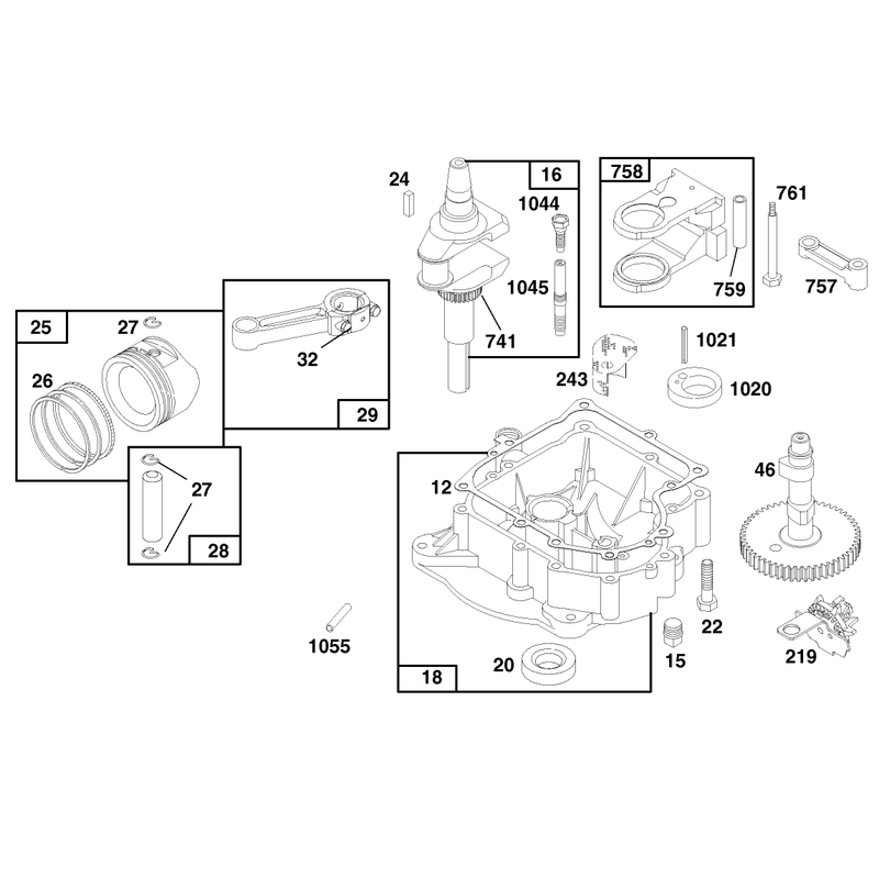 Engine Briggs and Stratton Model 28n777-0174-01