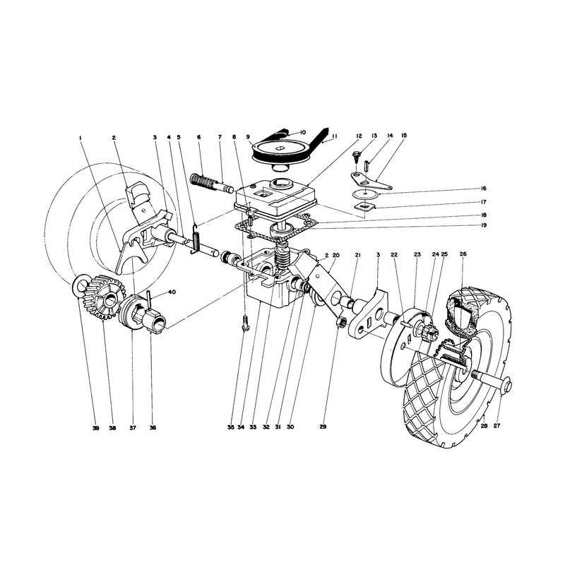Gear Case Assembly Model No 21610 and 21711