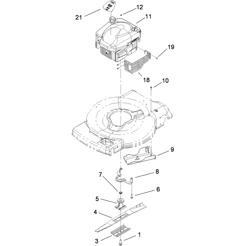 Engine and Blade Assembly