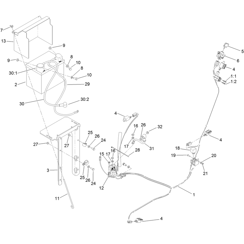 Harness and Battery Assembly