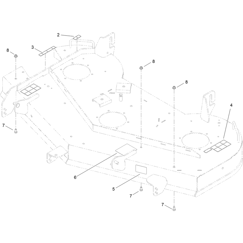 54 Inch Deck and Decal Assembly No. 117-5374