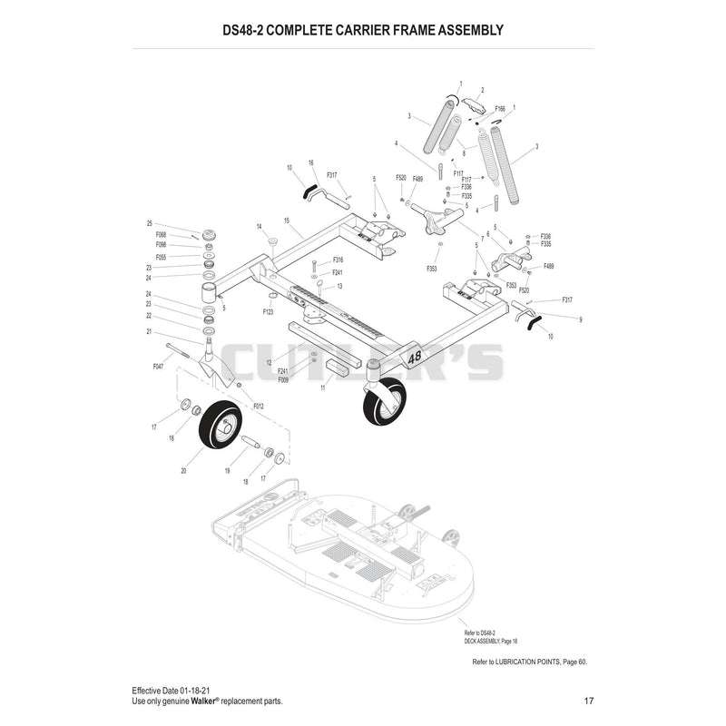 DS48-2 COMPLETE CARRIER FRAME ASSEMBLY