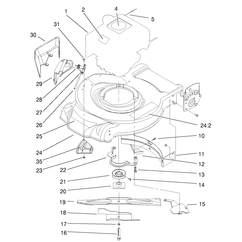 Engine and Blade Assembly