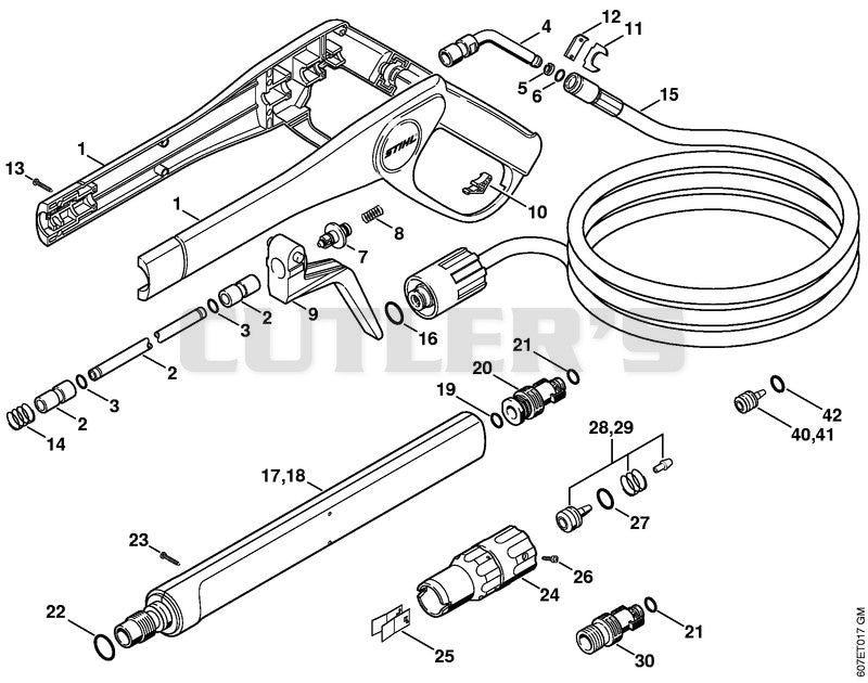 Spray gun, Spray lance/wand