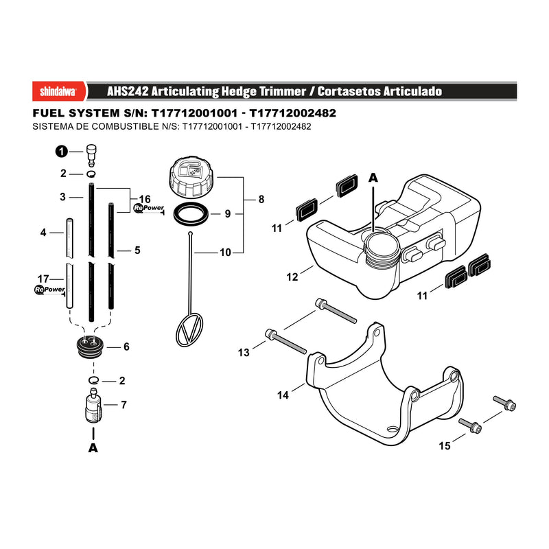 FUEL SYSTEM S/N: T17712001001 - T17712002482