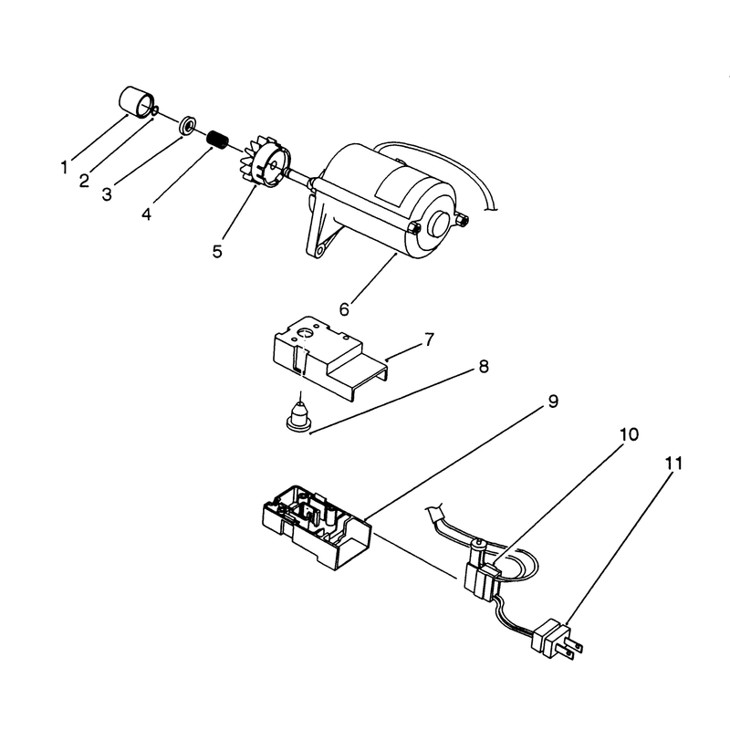 Starter Motor Assembly (model 38175 Only)