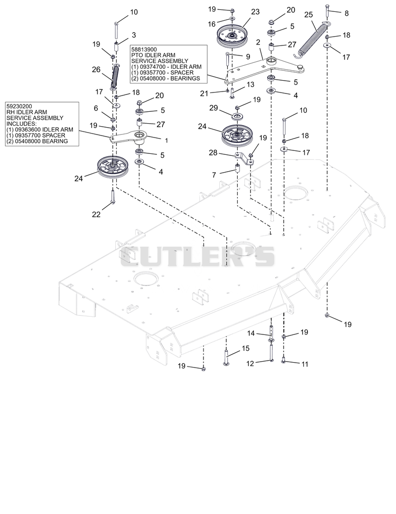 Deck Drive Idlers