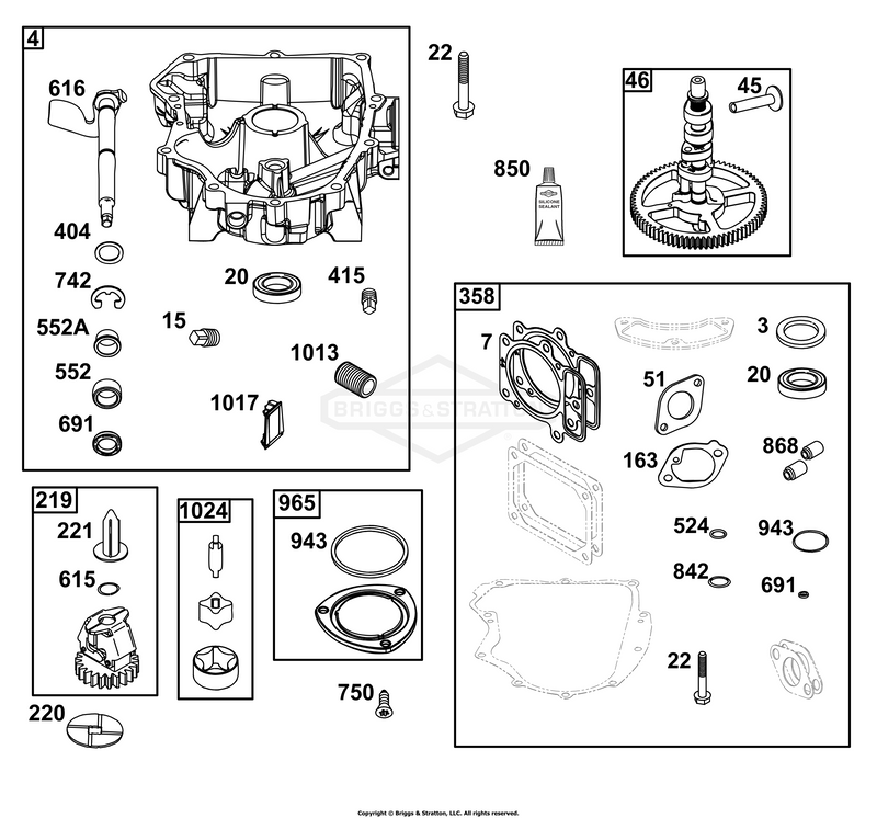 Crankcase Cover/Sump Group
