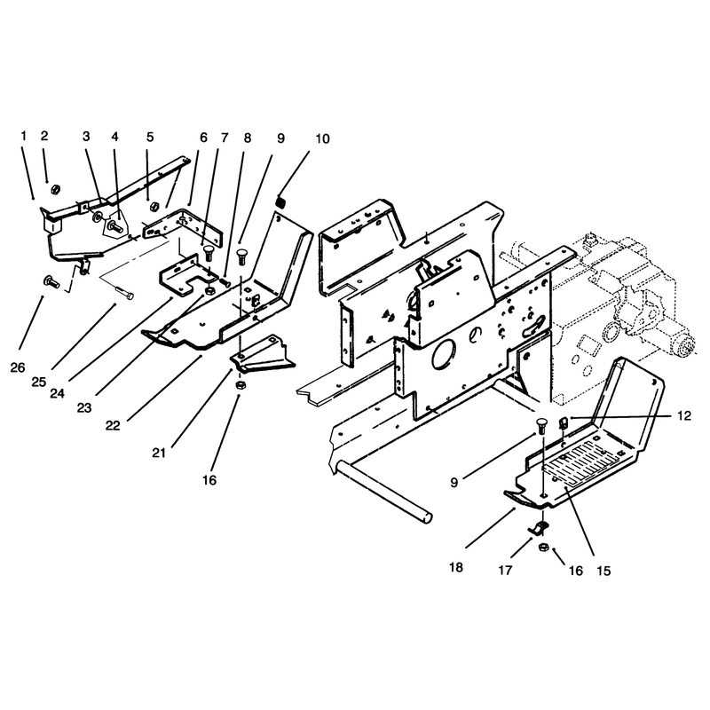 Belt Guard and Footrests