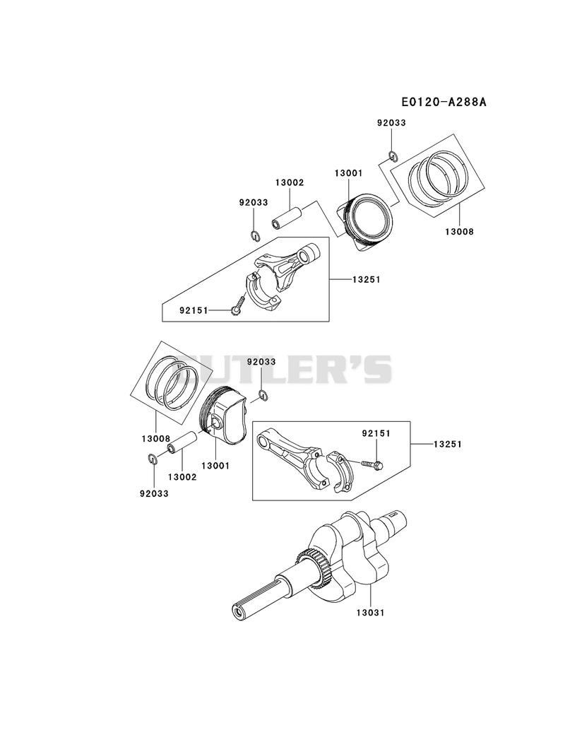 PISTON/CRANKSHAFT