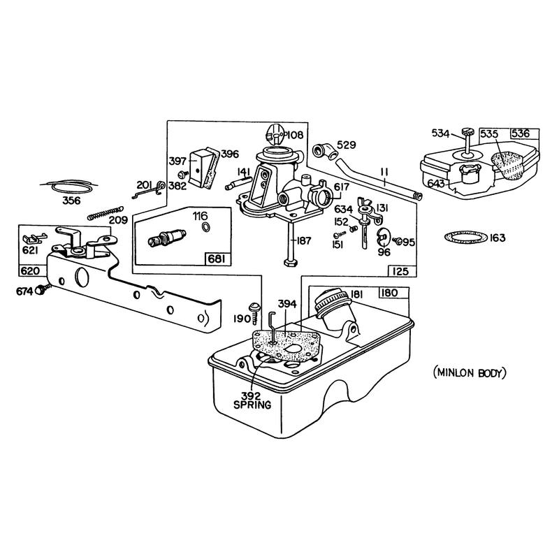 Carburetor Assembly 92508-1071-01 Model 20815 Carburetor Assembly 92508-1080-01 Model 20830