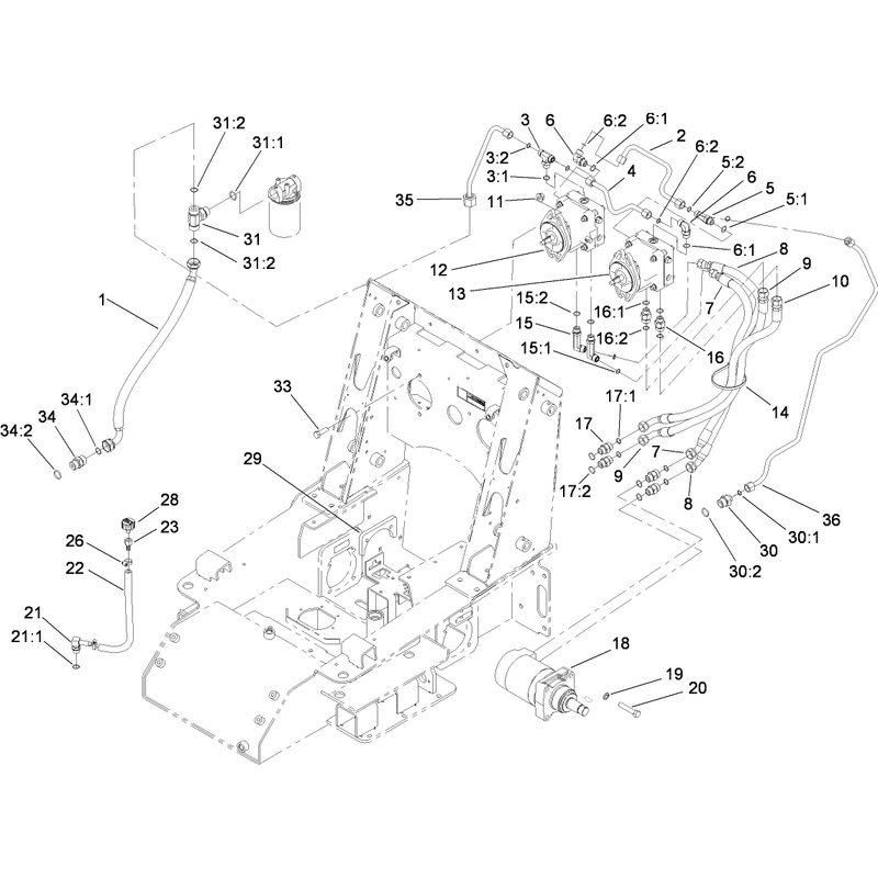 Traction Hydraulic Assembly