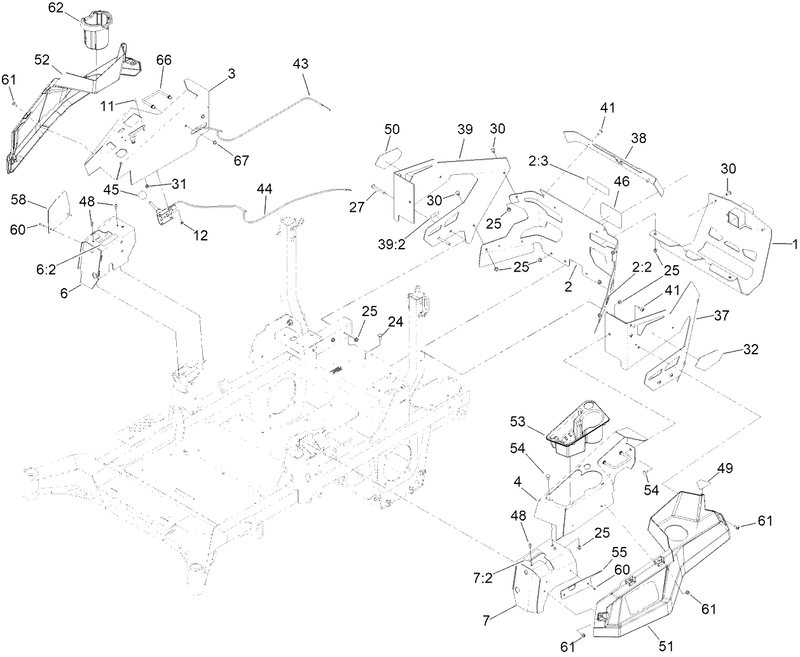 Throttle Cable And Guard Assembly