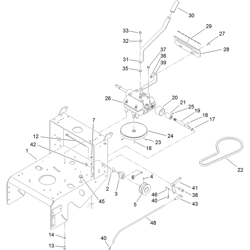 Frame and Transmission Assembly