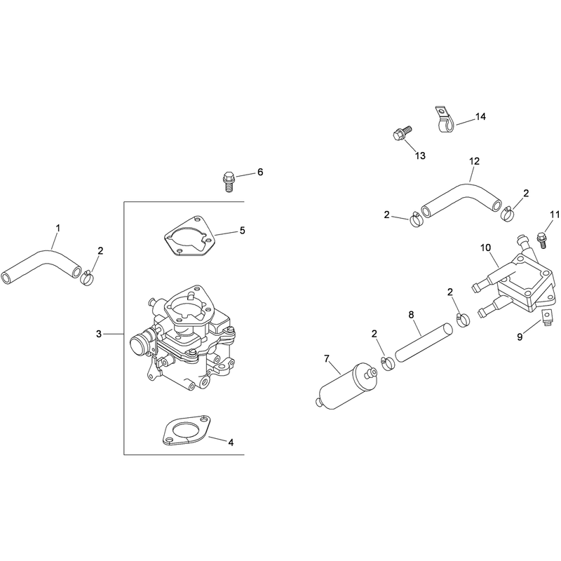 Fuel System Assembly Kohler CH740-3118