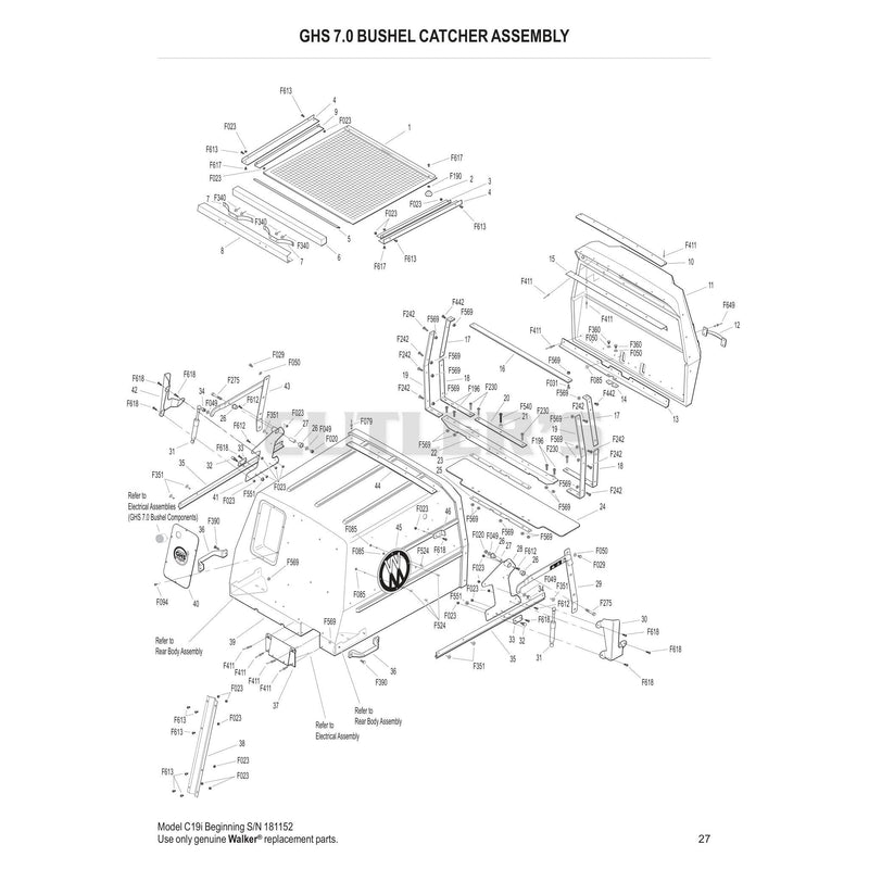 GHS 7.0 Bushel Catcher Assembly