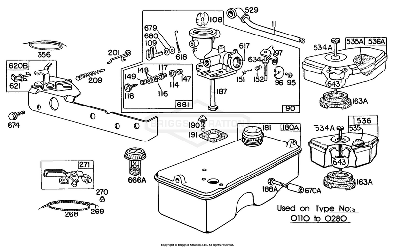 Carburetor, Fuel Tank,A/C