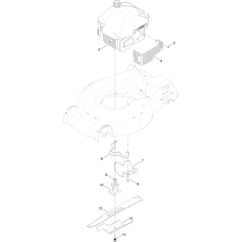 Engine and Blade Assembly