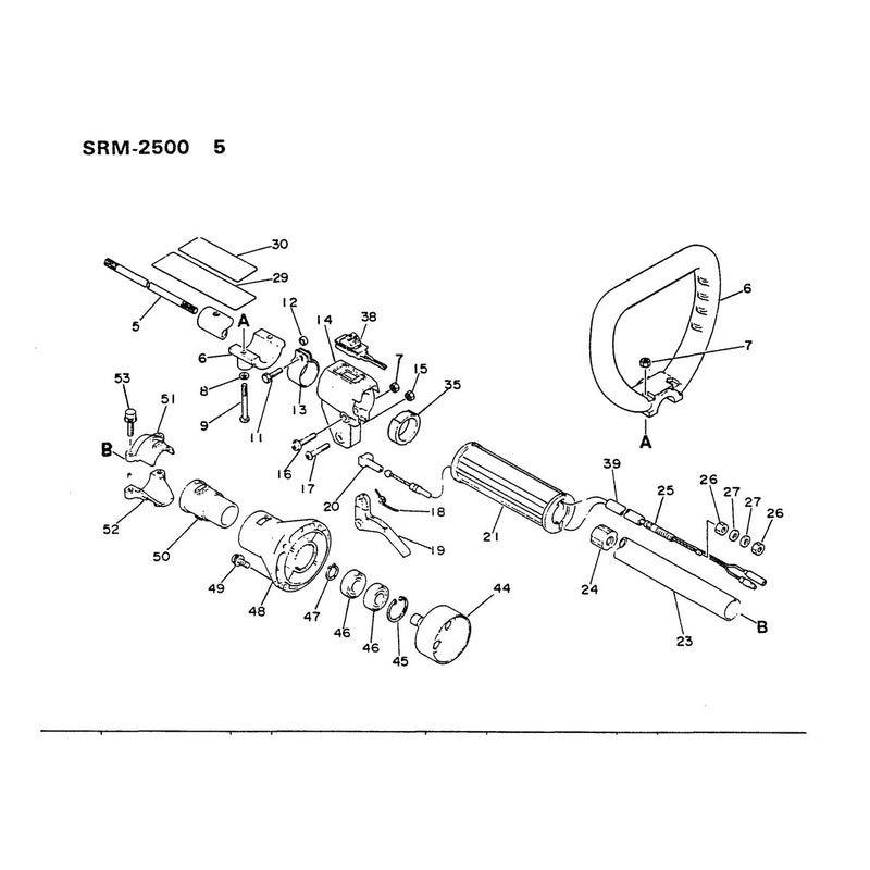Handle, Throttle, Drive Shaft