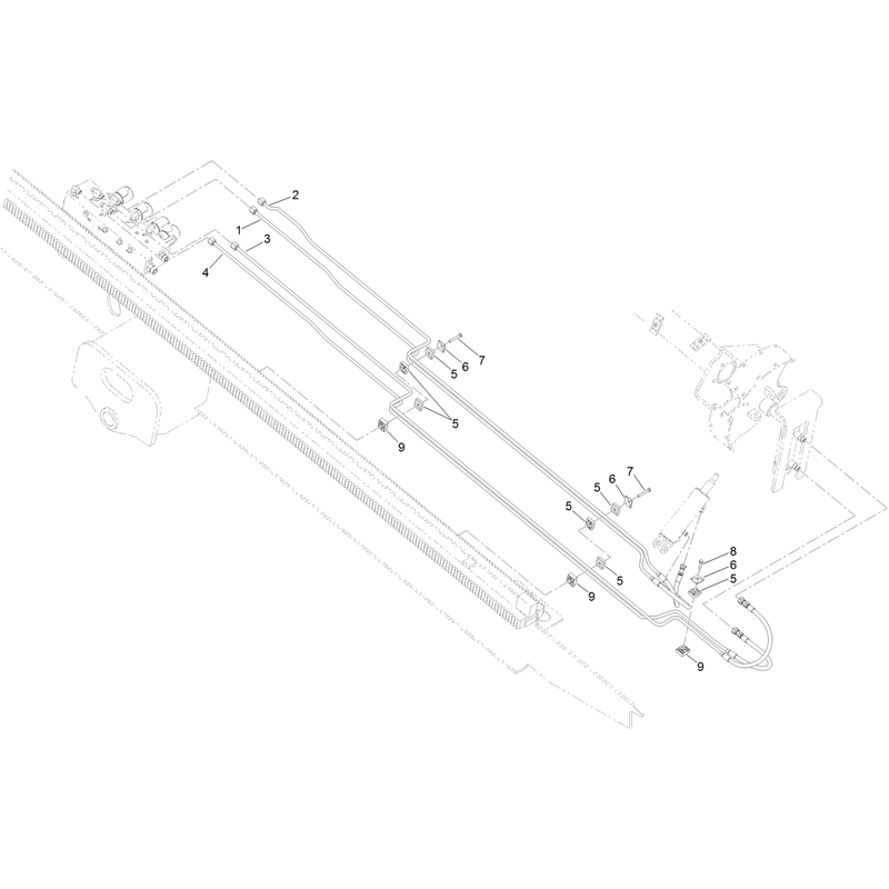 Front Cam Hydraulic Tube Assembly
