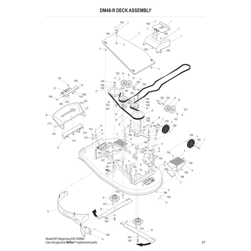 DM48-R DECK ASSEMBLY
