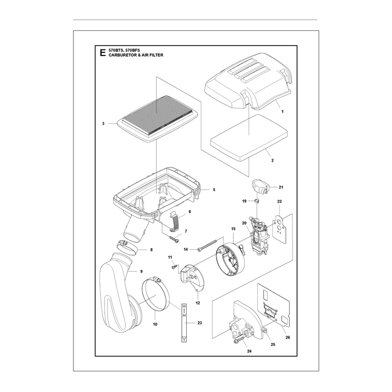 CARBURETOR AND AIR FILTER