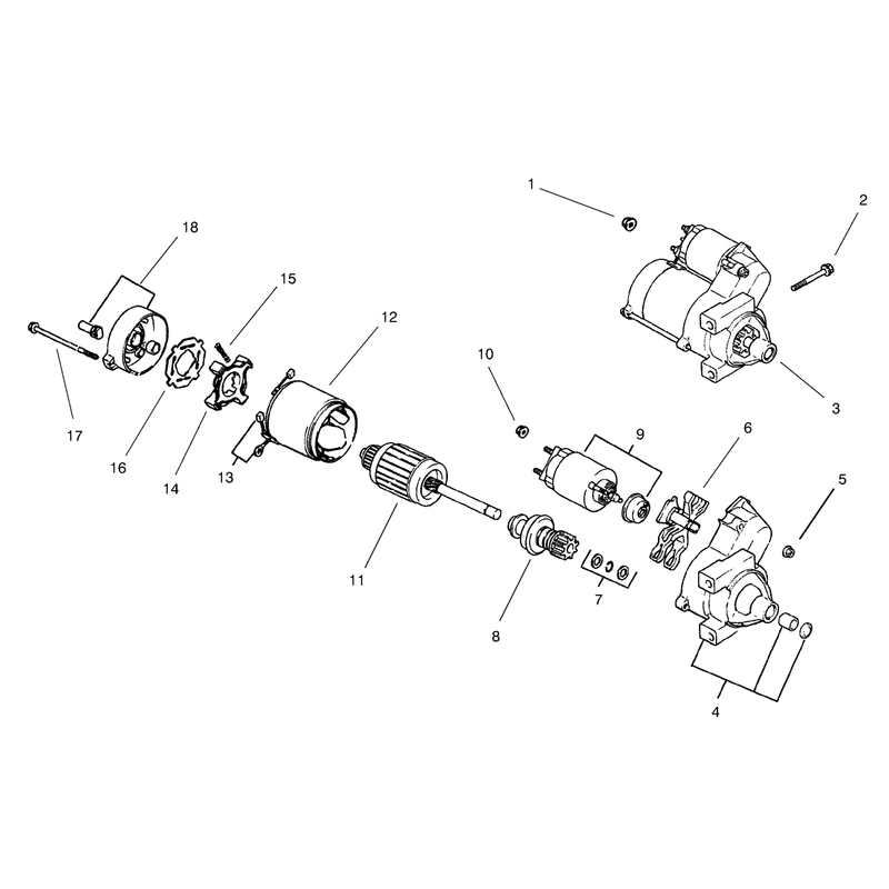 Group 7 Starting System Model 73471 Only