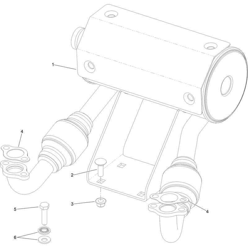 Muffler Kit Assembly No 135-7562