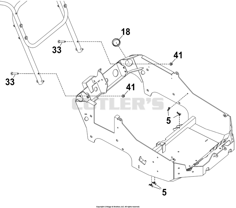 Handle Bar & Controls Assembly - 1