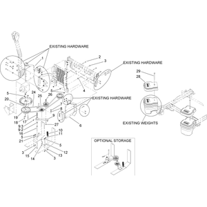Mounting and Drive Kit DFS Vac Collection System Assembly No 110-0891